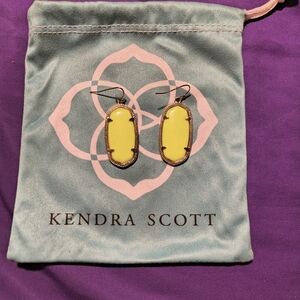 Kendra Scott Bright Yellow Drop Earrings